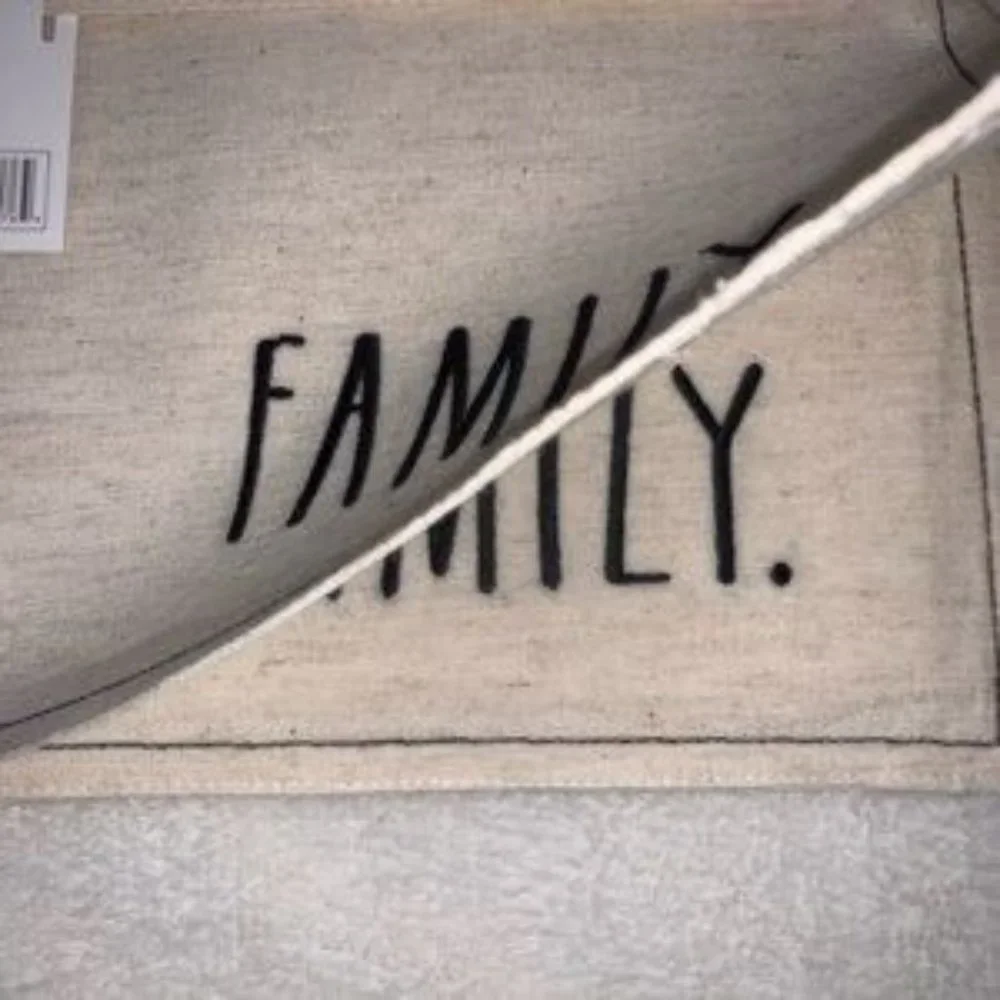 Rae Dunn 4 Embroidered Family Placements